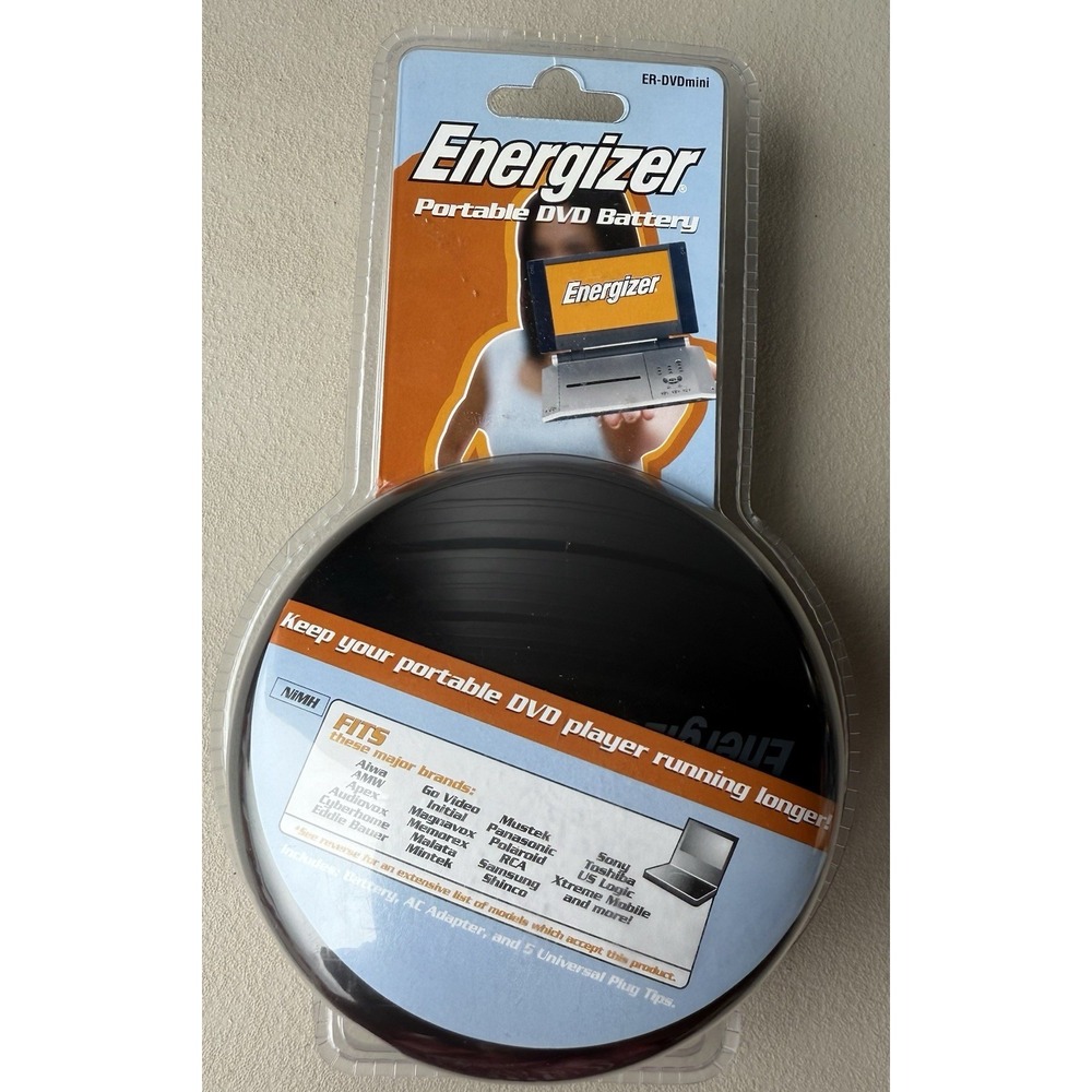 Energizer ER-DVD Mini Universal Rechargeable Battery for Portable DVD‎